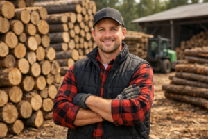 drewno przygotowane do wysyłki z tartaku powyżej 1 m3