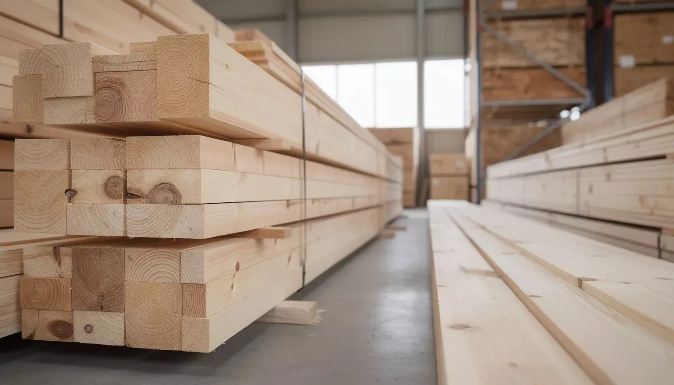 struganie i cięcie drewna konstrukcyjnego C24 w tartaku